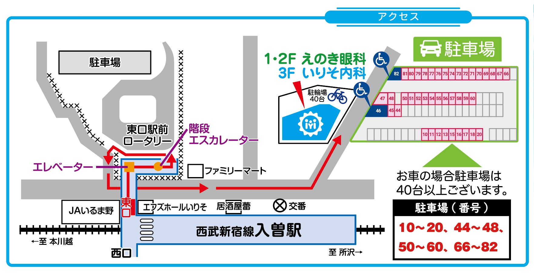 いりそ内科 周辺地図